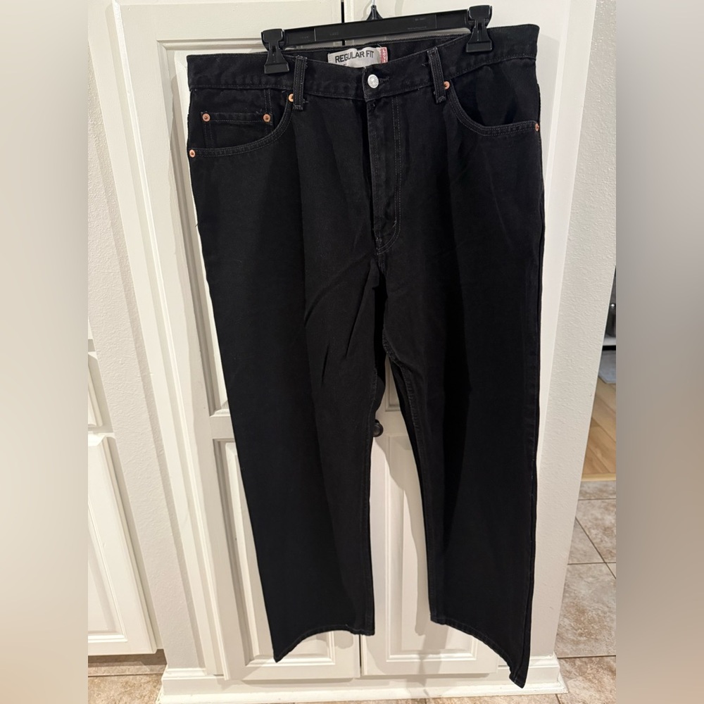 Levi's Men's Black Straight Jeans